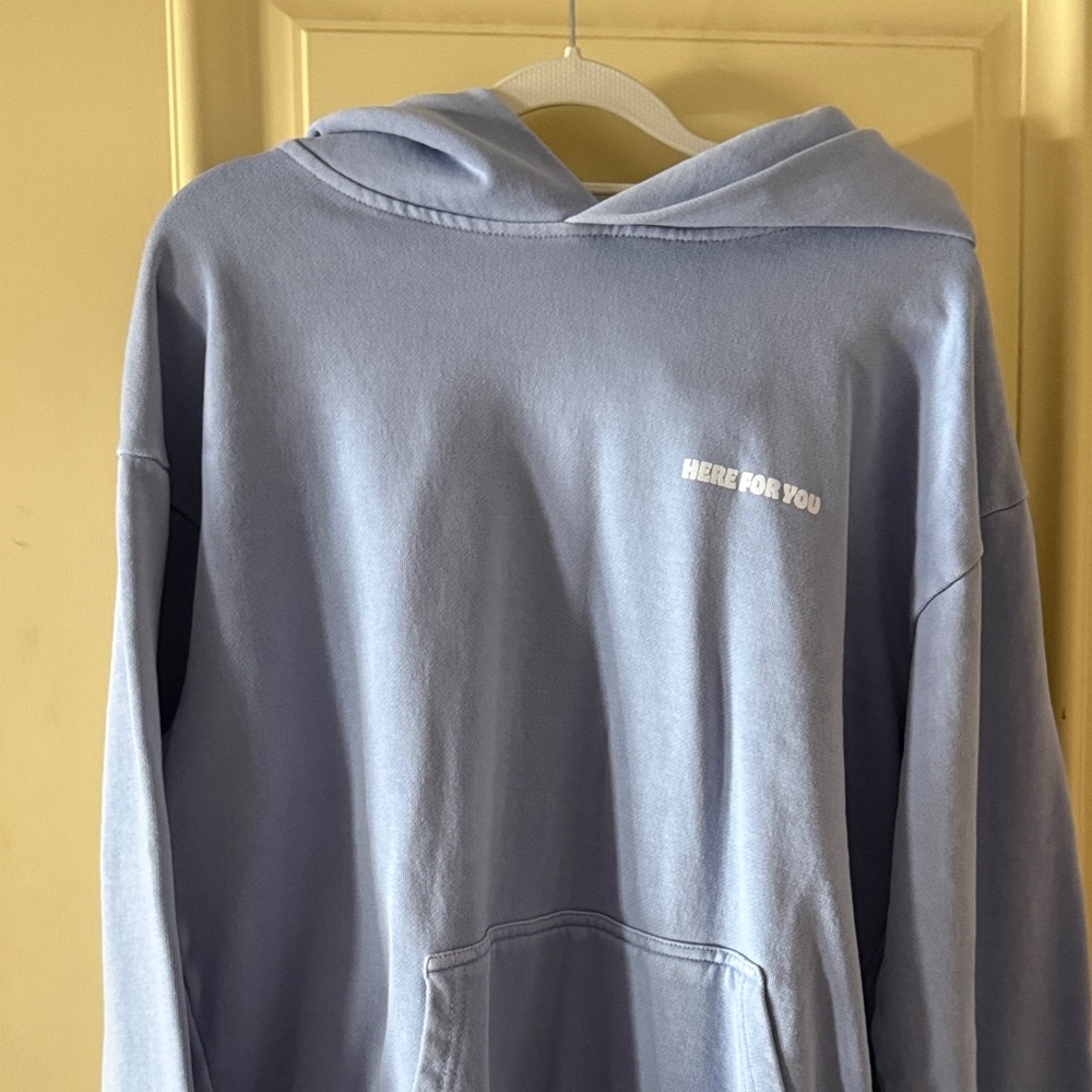 Light Blue Hoodie Sweatshirt